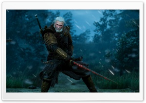 Startled Geralt On the Road Ultra HD Wallpaper for 4K UHD Widescreen desktop, tablet & smartphone