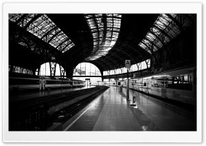 Station Black And White Ultra HD Wallpaper for 4K UHD Widescreen desktop, tablet & smartphone