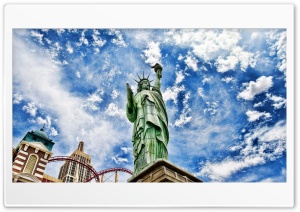 Statue of Liberty 4K UHD Wallpaper for Widescreen and UltraWide Desktop, UltraHD TV, Smartphone, Tablet