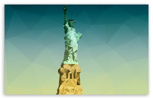 Statue of Liberty - Low Poly UltraHD Wallpaper for 8K UHD TV 16:9 Ultra High Definition 2160p 1440p 1080p 900p 720p ; Widescreen 16:10 5:3 WHXGA WQXGA WUXGA WXGA WGA ; Fullscreen 4:3 5:4 3:2 UXGA XGA SVGA QSXGA SXGA DVGA HVGA HQVGA ( Apple PowerBook G4 iPhone 4 3G 3GS iPod Touch ) ; Tablet 1:1 ; Mobile 3:5 3:4 - ; Dual 4:3 5:4 UXGA XGA SVGA QSXGA SXGA ;