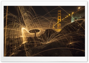 Steel Wool Photography Ultra HD Wallpaper for 4K UHD Widescreen desktop, tablet & smartphone