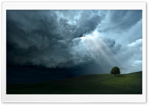 Storm Cloud Sun Rays Ultra HD Wallpaper for 4K UHD Widescreen desktop, tablet & smartphone