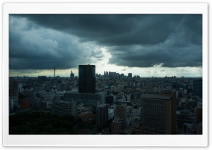 Storm Clouds In Tokyo Ultra HD Wallpaper for 4K UHD Widescreen desktop, tablet & smartphone