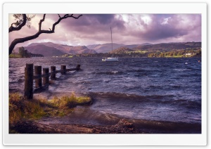 Storm Coming In Over The Lake Ultra HD Wallpaper for 4K UHD Widescreen Desktop, Lockscreen, Screensaver, TV, Tablet, Smartphone