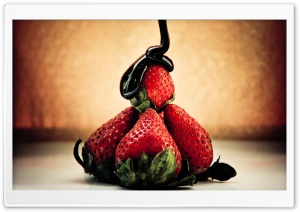 Strawberry And Chocolate Ultra HD Wallpaper for 4K UHD Widescreen desktop, tablet & smartphone