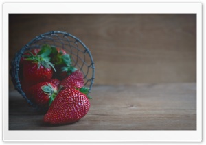 Strawberry Basket Ultra HD Wallpaper for 4K UHD Widescreen desktop, tablet & smartphone