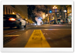 Street At Night Ultra HD Wallpaper for 4K UHD Widescreen desktop, tablet & smartphone
