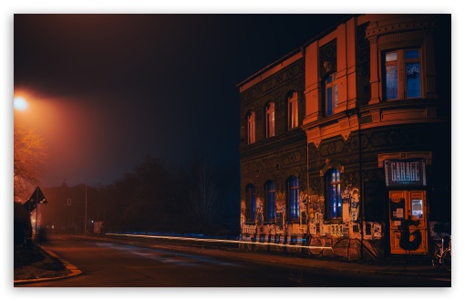 Street at Night UltraHD Wallpaper for UHD 16:9 ; HD 16:9 ; Widescreen 16:10 5:3 ; Fullscreen 4:3 5:4 3:2 ;