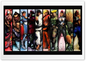 Street Fighter Characters Ultra HD Wallpaper for 4K UHD Widescreen desktop, tablet & smartphone