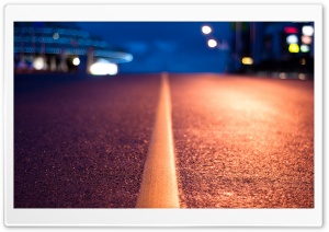 Street Line At Night Ultra HD Wallpaper for 4K UHD Widescreen desktop, tablet & smartphone