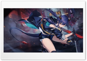 Street Phantom Red Eye Warrior 4K UHD Wallpaper for Widescreen and UltraWide Desktop, UltraHD TV, Smartphone, Tablet