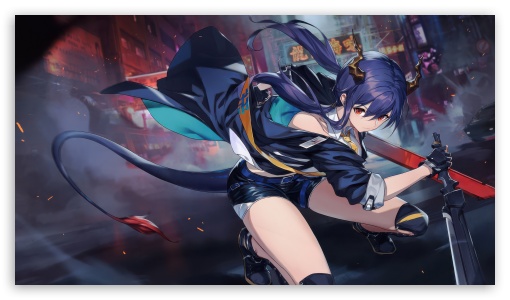 Street Phantom Red Eye Warrior UltraHD Wallpaper for UHD 16:9 ; HD 16:9 ;