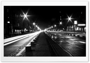 Street View At Night Ultra HD Wallpaper for 4K UHD Widescreen desktop, tablet & smartphone