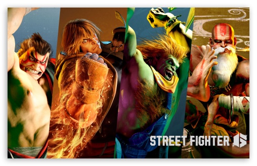 StreetFighter 6 - EHonda, Ken, Blanka, Dhalsim - 2023 Video Game Ultra