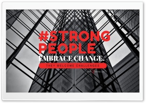 Strong People Quote Ultra HD Wallpaper for 4K UHD Widescreen desktop, tablet & smartphone