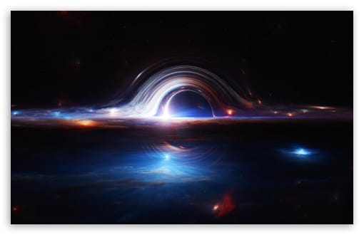 Stunning Deep Space Black Hole with Luminous Accretion Disk UltraHD Wallpaper for UHD 16:9 ; HD 16:9 ; UltraWide 21:9 24:10 32:9 32:10 ; Widescreen 16:10 ; Tablet 1:1 ; Mobile 9:16 ; Dual 16:10 16:9 ;