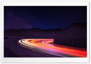 Stunning Light Trails In the Dark Ultra HD Wallpaper for 4K UHD Widescreen desktop, tablet & smartphone