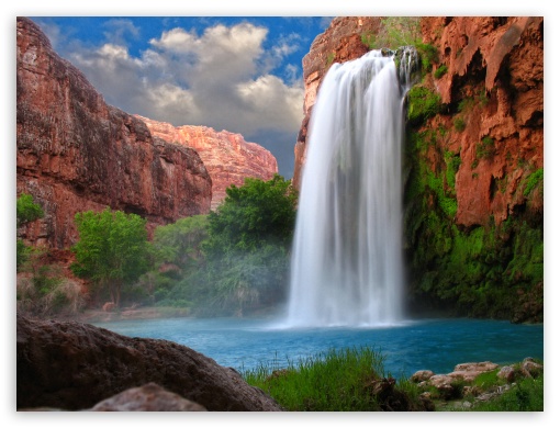 Stunning Waterfalls UltraHD Wallpaper for Fullscreen 4:3 UXGA XGA SVGA ;