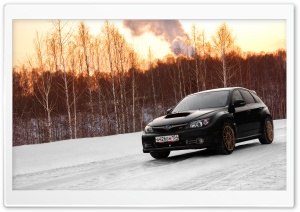 Subaru Impreza WRX On Snow Ultra HD Wallpaper for 4K UHD Widescreen desktop, tablet & smartphone