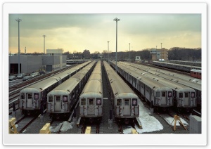 Subway Trains Depot Ultra HD Wallpaper for 4K UHD Widescreen desktop, tablet & smartphone