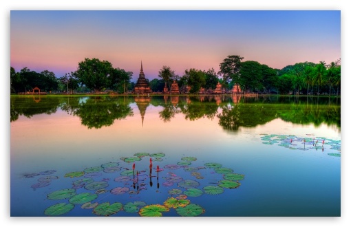 Sukhothai Historical Park, Thailand UltraHD Wallpaper for HD 16:9 ; Widescreen 16:10 5:3 ; Fullscreen 4:3 5:4 3:2 ; Tablet 1:1 ;