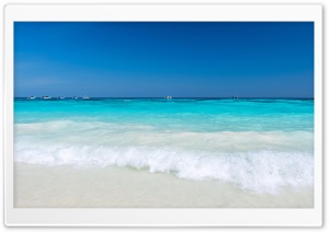 Summer, Beach, Wave, Vacation, White Sand, Sea, Ocean, Summer Vibe 4K UHD Wallpaper for Widescreen and UltraWide Desktop, UltraHD TV, Smartphone, Tablet