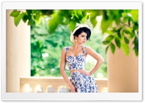 Summer Floral Dress Woman Ultra HD Wallpaper for 4K UHD Widescreen desktop, tablet & smartphone