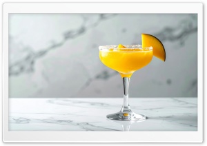 Summer, Fresh, Tropical, Mango, Cocktail, Marble 4K UHD Wallpaper for Widescreen and UltraWide Desktop, UltraHD TV, Smartphone, Tablet