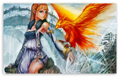 Summon Phoenix UltraHD Wallpaper for HD 16:9 ; Widescreen 16:10 5:3 ; Fullscreen 4:3 5:4 3:2 ; Tablet 1:1 ; Dual 5:4 ;