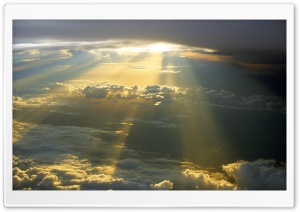 Sun Rays Through The Clouds Ultra HD Wallpaper for 4K UHD Widescreen desktop, tablet & smartphone