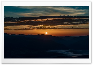 Sun Rise at the Mountain Ultra HD Wallpaper for 4K UHD Widescreen desktop, tablet & smartphone