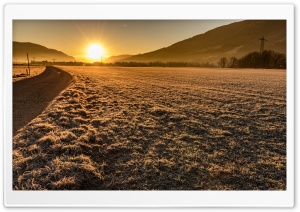 Sun Rise on a Cold Winters Day Ultra HD Wallpaper for 4K UHD Widescreen desktop, tablet & smartphone
