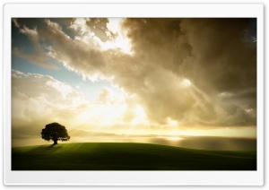 Sun Shining Through The Clouds Ultra HD Wallpaper for 4K UHD Widescreen desktop, tablet & smartphone