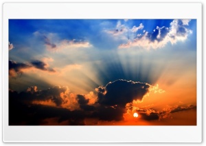 Sun Throught Clouds Ultra HD Wallpaper for 4K UHD Widescreen desktop, tablet & smartphone