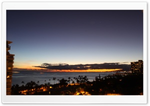 Sundown, Oahu, Hawaii Ultra HD Wallpaper for 4K UHD Widescreen Desktop, Lockscreen, Screensaver, TV, Tablet, Smartphone