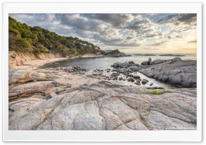 Sunrise at Cala Cap de Planes Palamos, Catalonia Ultra HD Wallpaper for 4K UHD Widescreen desktop, tablet & smartphone