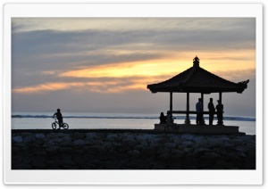 Sunrise at Sanur Beach Bali Indonesia Ultra HD Wallpaper for 4K UHD Widescreen desktop, tablet & smartphone