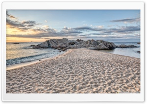 Sunrise Between Waters Cala Estreta, Catalonia Ultra HD Wallpaper for 4K UHD Widescreen desktop, tablet & smartphone