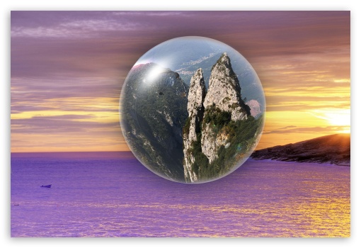 Sunrise bubble UltraHD Wallpaper for Fullscreen 3:2 ;