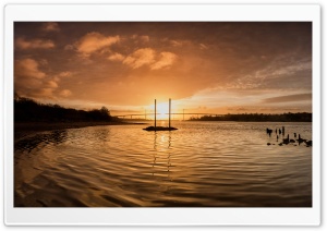 Sunrise, Clyde River, Scotland Ultra HD Wallpaper for 4K UHD Widescreen desktop, tablet & smartphone