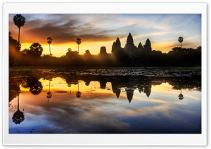 Sunrise Discovery of Angkor Wat Ultra HD Wallpaper for 4K UHD Widescreen desktop, tablet & smartphone