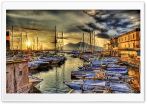 Sunrise In The Naples Docks Ultra HD Wallpaper for 4K UHD Widescreen desktop, tablet & smartphone