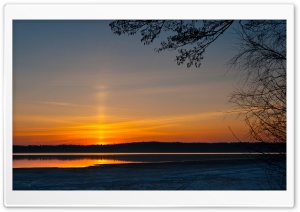 Sunrise, Littoistenjarvi Lake, Kaarina, Finland Ultra HD Wallpaper for 4K UHD Widescreen desktop, tablet & smartphone