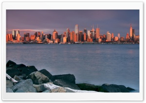 Sunrise Over Manhattan Ultra HD Wallpaper for 4K UHD Widescreen desktop, tablet & smartphone