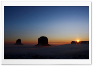 Sunrise Over Monument Valley, Arizona, US Ultra HD Wallpaper for 4K UHD Widescreen desktop, tablet & smartphone