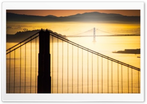 Sunrise Over San Francisco Bay Ultra HD Wallpaper for 4K UHD Widescreen desktop, tablet & smartphone
