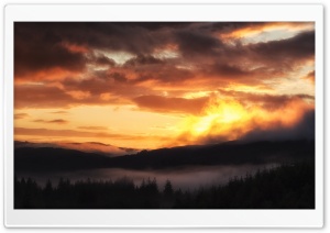 Sunrise over the Trossachs Ultra HD Wallpaper for 4K UHD Widescreen desktop, tablet & smartphone