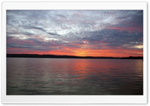 Sunrise, Portage Lake, Onekama, MI Ultra HD Wallpaper for 4K UHD Widescreen desktop, tablet & smartphone