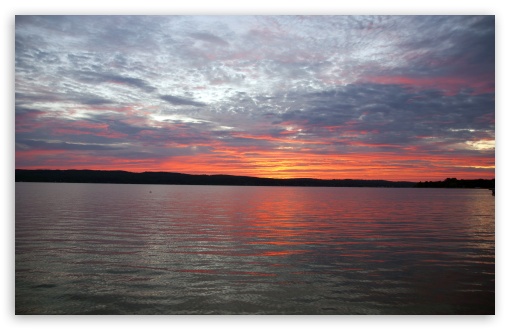 Sunrise, Portage Lake, Onekama, MI UltraHD Wallpaper for UHD 16:9 ; HD 16:9 ; Widescreen 16:10 5:3 ; Fullscreen 4:3 5:4 3:2 ; Tablet 1:1 ; Mobile 3:4 ;