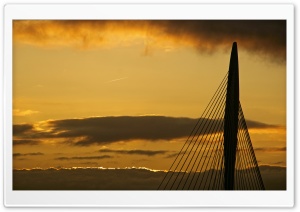 Sunset   Prince Claus Bridge, Utrecht, The Netherlands Ultra HD Wallpaper for 4K UHD Widescreen desktop, tablet & smartphone